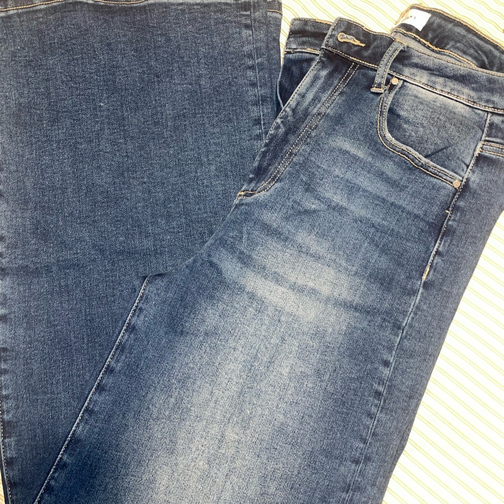 Women's Blue Flare & Wide Leg Jeans